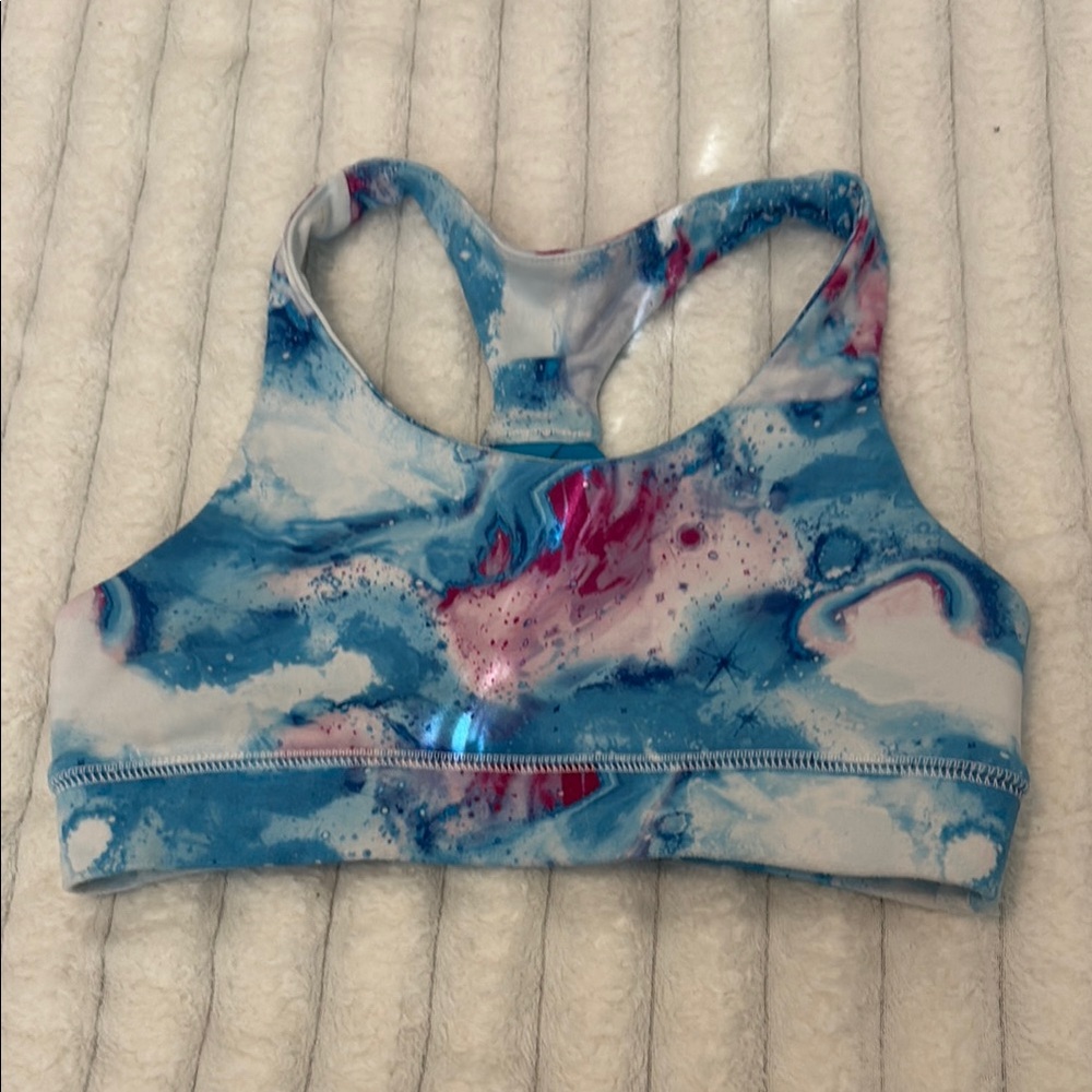 DSG Blue and Pink Kids Bikini Top